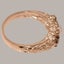 Rose Gold Pearl & Garnet Womens Trilogy Ring - Full 18k UK Hallmark Carousel 2