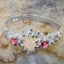 White Gold Natural Opal & Pink Tourmaline Womens Trilogy Ring - Full UK Hallmark Carousel 6