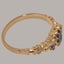 Rose Gold Natural Amethyst Womens Trilogy Ring - Full 9ct UK Hallmark Carousel 4