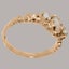 Rose Gold Natural Opal Cubic Zirconia Womens Trilogy Ring - Full 18k UK Hallmark Carousel 3