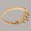 Rose Gold Natural Opal Cubic Zirconia Womens Trilogy Ring - Full 18k UK Hallmark Carousel 4