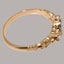 Rose Gold Natural Tanzanite & Cubic Zirconia Trilogy Ring - Full UK Hallmark Carousel 4