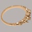 Rose Gold Natural Pink Tourmaline Cubic Zirconia Trilogy Ring - Full UK Hallmark Carousel 3