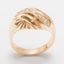 Rose Gold Natural Diamond Womens Band Ring - Full 14ct Gold UK Hallmark Carousel 1