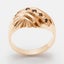 Rose Gold Natural Garnet Womens Band Ring - Full 9ct UK Hallmark Carousel 1