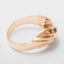 Rose Gold Natural Garnet Womens Band Ring - Full 9ct UK Hallmark Carousel 3