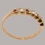 Rose Gold Natural Diamond & Garnet Womens Eternity Ring - Full 9ct UK Hallmark Carousel 3