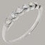 Sterling Silver Natural Diamond & Opal Womens Eternity Ring - Full UK Hallmark Carousel 1