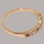Rose Gold Synthetic Cubic Zirconia & Ruby Eternity Ring - Full UK Hallmark Carousel 4