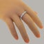 Sterling Silver Natural Diamond & Opal Womens Eternity Ring - Full UK Hallmark Carousel 6