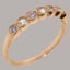 Rose Gold Synthetic Cubic Zirconia & Tanzanite Eternity Ring - Full UK Hallmark Carousel 1