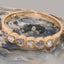 Rose Gold Synthetic Cubic Zirconia & Tanzanite Eternity Ring - Full UK Hallmark Carousel 5