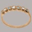 Rose Gold Natural Diamond & Aquamarine Womens Eternity Ring - Full UK Hallmark Carousel 2