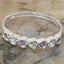 Sterling Silver Cubic Zirconia Amethyst Eternity Ring - Full UK Hallmark Carousel 5