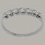 White Gold Natural Opal Womens Eternity Ring - Full 14ct Gold UK Hallmark Carousel 2
