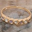 Rose Gold Natural Diamond & Amethyst Womens Eternity Ring - Full 18k UK Hallmark Carousel 5