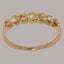 Rose Gold Pearl & Citrine Womens Eternity Ring - Full 14k UK Hallmark Carousel 2