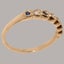 Rose Gold Pearl & Sapphire Womens Eternity Ring - Full 9ct UK Hallmark Carousel 3