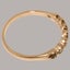 Rose Gold Pearl & Sapphire Womens Eternity Ring - Full 9ct UK Hallmark Carousel 4