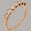 Rose Gold Pearl Womens Eternity Ring - Full 9ct UK Hallmark Carousel 1