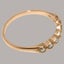 Rose Gold Pearl Womens Eternity Ring - Full 9ct UK Hallmark Carousel 4