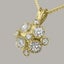 Gold Synthetic Cubic Zirconia Womens Vintage Pendant - Full 9ct UK Hallmark Carousel 3