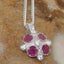 Sterling Silver Cubic Zirconia Ruby Womens Vintage Pendant - Full UK Hallmark Carousel 4