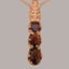 Rose Gold Natural Garnet Womens Trilogy Pendant - Full 9ct UK Hallmark Carousel 1