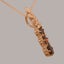 Rose Gold Natural Garnet Womens Trilogy Pendant - Full 9ct UK Hallmark Carousel 2