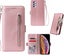 Galaxy A32 5G PU leather wallet case card slots zip side magnet RG Carousel 1
