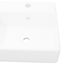 vidaXL Ceramic Basin Square with Overflow and Faucet Hole 41 x 41 cm Carousel 3