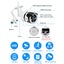 Saqicam 2MP Wifi IP Camera HD Outdoor Weatherproof Video Surveillance Camera Carousel 2