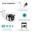 Saqicam 2MP Wifi IP Camera HD Outdoor Weatherproof Video Surveillance Camera Carousel 8