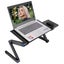 Portable Adjustable Laptop Stand Desk Table Vented w CPU Fans & Mouse Pad Carousel 1