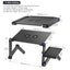 Portable Adjustable Laptop Stand Desk Table Vented w CPU Fans & Mouse Pad Carousel 2