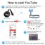 5G WiFi Wireless Display Dongle TV Stick for Google 4K Media Video Streamer HD Carousel 6