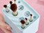 2X Air-Drying Makeup Brushes Storage Box 12 Holes Makeup Brush Holder White Pink Carousel 4