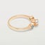 Rose Gold Pearl & Blue Topaz Womens Trilogy Ring - Full 18k UK Hallmark Carousel 2