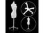 1 PCS Doll Dress Cloth Gown Plastic Demountable Display Support Holder Carousel 2