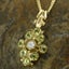 Gold Natural Diamond & Peridot Womens Pendant & Chain Carousel 4