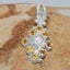 White Gold Cubic Zirconia & Citrine Womens Pendant & Chain Carousel 4