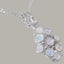White Gold Natural Opal Womens Pendant & Chain - Full 18ct Gold UK Hallmark Carousel 2