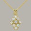Gold Natural Opal Womens Pendant & Chain - Full 18ct Gold UK Hallmark Carousel 1