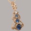 Rose Gold Natural Sapphire & Cubic Zirconia Womens Bohemian Pendant & Chain Carousel 3