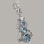 White Gold Natural Blue Topaz & Cubic Zirconia Womens Bohemian Pendant & Chain Carousel 3