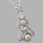 Sterling Silver Pearl & Cubic Zirconia Womens Bohemian Pendant & Chain Carousel 3