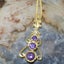 Gold Natural Amethyst & Cubic Zirconia Womens Bohemian Pendant & Chain Carousel 4