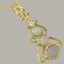 Gold Natural Opal & Cubic Zirconia Womens Bohemian Pendant & Chain Carousel 3