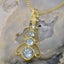 Gold Natural Aquamarine & Cubic Zirconia Womens Bohemian Pendant & Chain Carousel 4