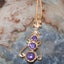 Rose Gold Natural Amethyst & Cubic Zirconia Womens Bohemian Pendant & Chain Carousel 4